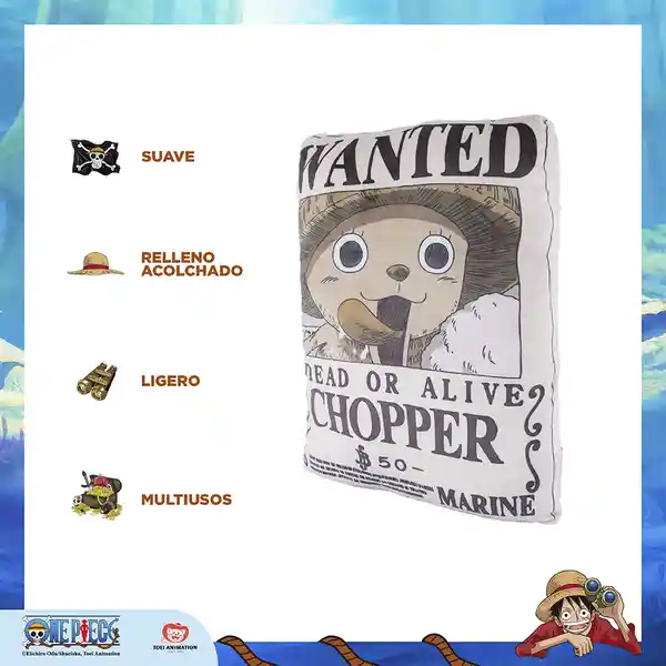 Almohada Pillowchopper Serie Clásica One Piece 16 in Miniso