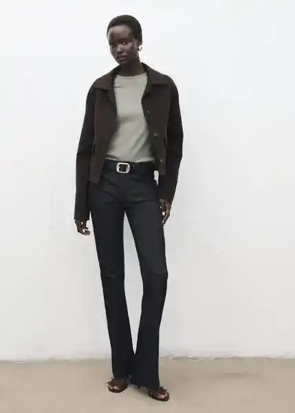 Camiseta Liloca Khaki Talla S Mujer Mango