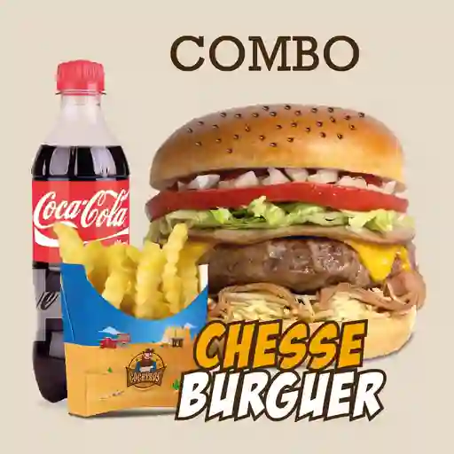 Combo hamburguesa 250g cheese burger.