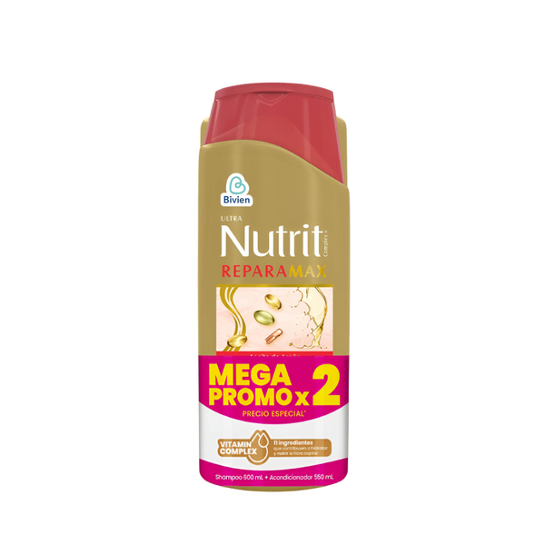 Nutrit Pack Shampoo + Acondicionador Repara Max 600 ml