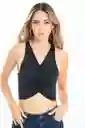 Crop Top Tamara Color Negro Talla M Ragged