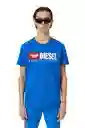 Diesel Camiseta Hombre Adulto Azul Talla S T-DIEGOR-DIV