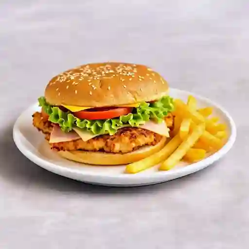 Sándwich Jamón y Pollo