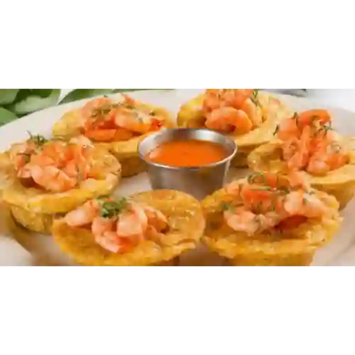 Patacón con Camarones