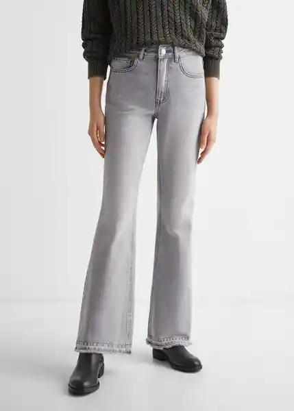 Jean Greyfl Tejano Niñas Gris Talla 18 Mango