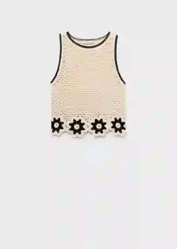 Top Fleur Crudo Talla XS Mujer Mango