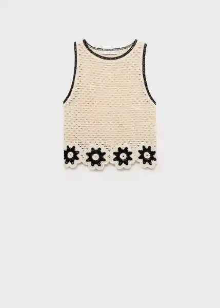 Top Fleur Crudo Talla XS Mujer Mango