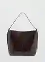 Bolso G Antonia Chocolate Talla 99 Mujer Mango