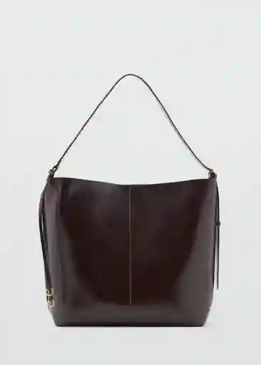 Bolso G Antonia Chocolate Talla 99 Mujer Mango