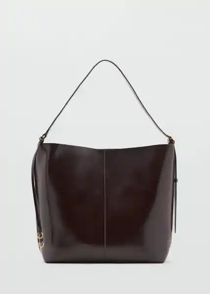 Bolso G Antonia Chocolate Talla 99 Mujer Mango