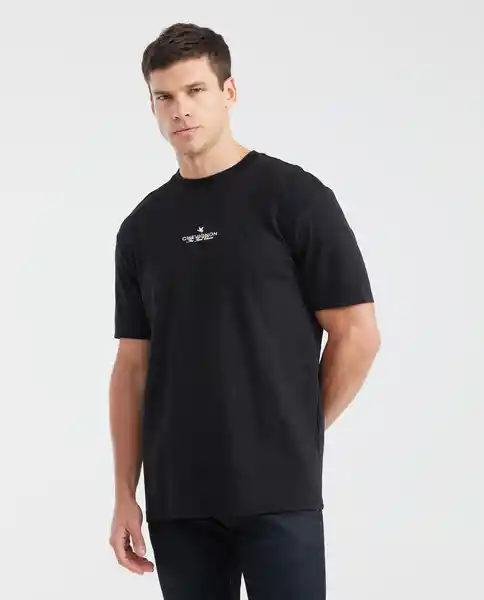 Camiseta Duck Graphic Negro Sombrío Ultra Oscuro T L Chevignon