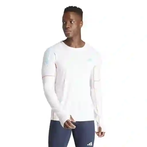 Adidas Camiseta Para Hombre Blanco Talla S