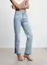 Pantalón Jean Susan Tejano Claro Talla 42 Mujer Mango