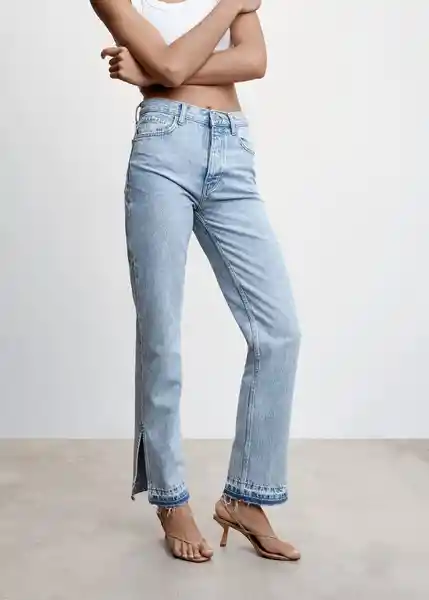 Pantalón Jean Susan Tejano Claro Talla 42 Mujer Mango