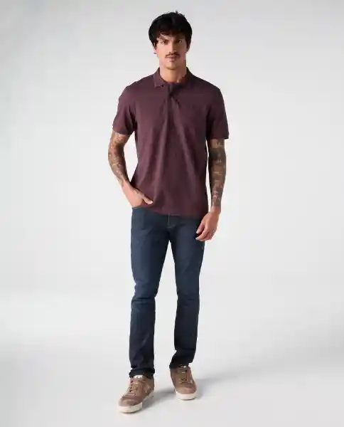 Camiseta Polo Hombre Morado T. XL 802G010_MOR191621 Americanino