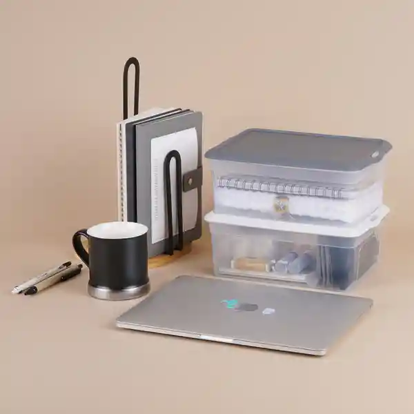 Organizador Almacenamiento Serie Silver Gray Gris Claro Miniso