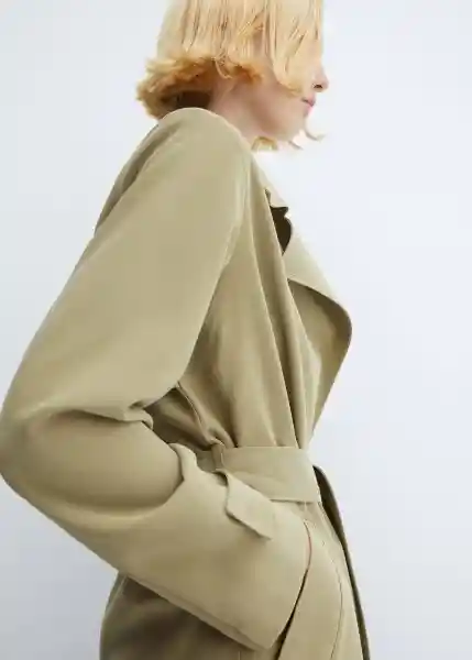 Gabardina Trench Taxi Khaki Talla M Mujer Mango