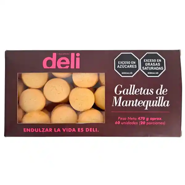 Deli Galleta Artesanal de Mantequilla Suaves y Crujientes