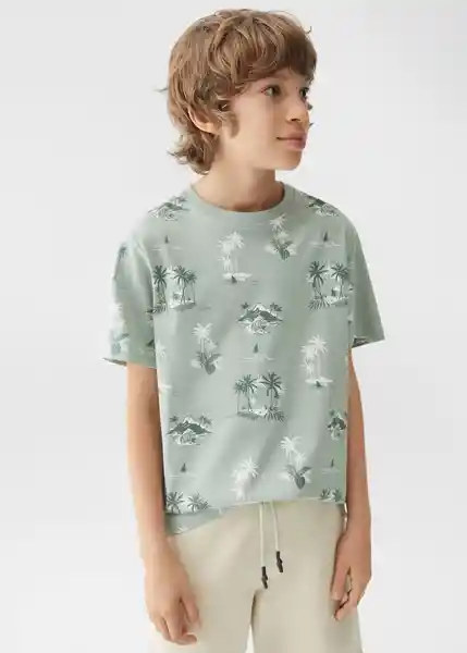 Camiseta Sunny Khaki Talla 14 Niños Mango