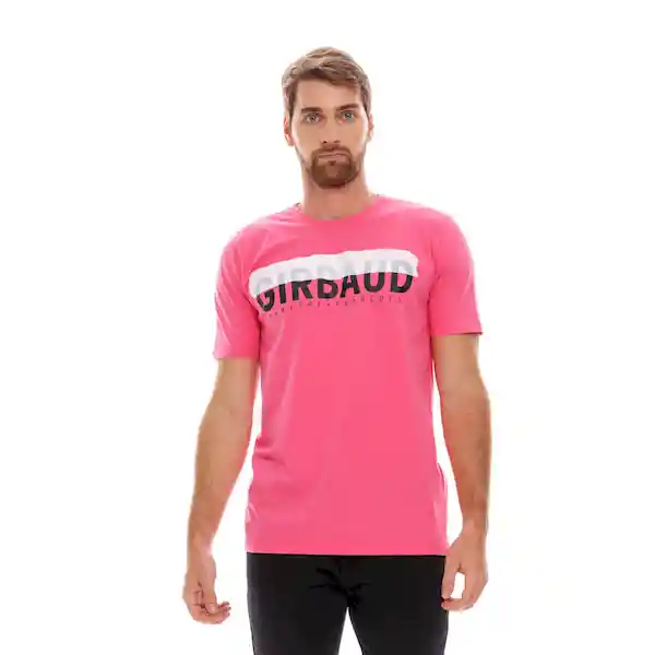 Marithé Francois Girbaud Camiseta Manga Corta Rosa Letras T. XL