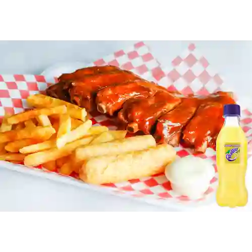 Combo Costillas Bbq + Quatro 250 ml
