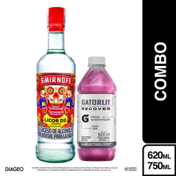 Combo Smirnoff Spicy Tamarind 750 mL + Gatorade Gatorlit Uva