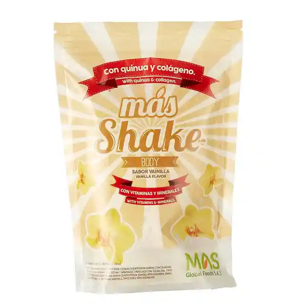 Más Shake Alimento en Polvo Cuerpo Vainilla Quinua Colágeno