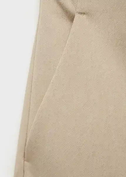 Pantalón Chloe Beige Talla 38 Mujer Mango