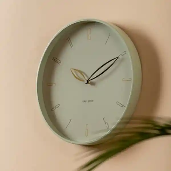 Present Time Reloj de Pared Mecanismo Silencioso Petalos Beige