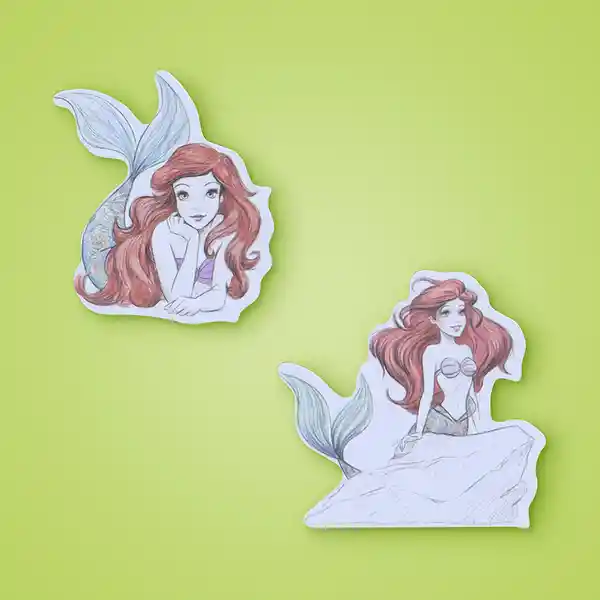 Calcomanía y Estampa Disney la Sirenita Miniso