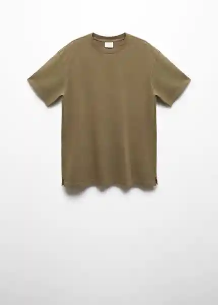 Camiseta Sugar Khaki Talla L Hombre Mango