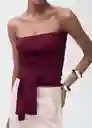 Top Julito Granate Talla M Mujer Mango