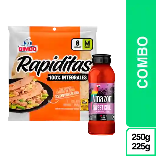 Combo Rapidita Integral 8p + Amazon Sweet Chili