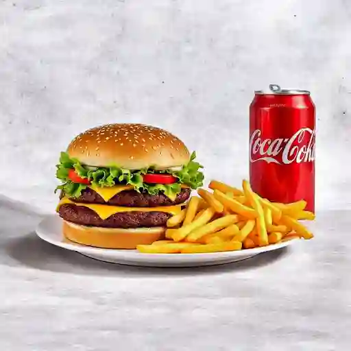 Combo Hamburguesa, Gaseosa, Papas 4