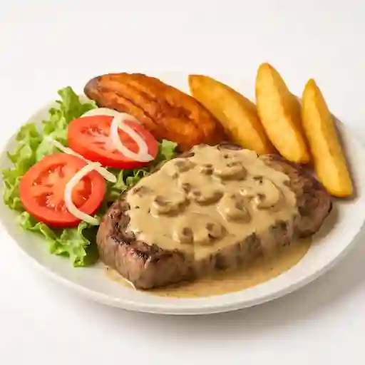 Lomo Champiñones