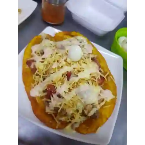 Patacon con Hogao