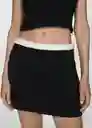 Falda Peggy Negro Talla M Mujer Mango