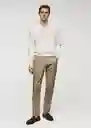 Pantalón Barnal Khaki Talla 44 Hombre Mango