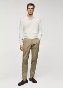 Pantalón Barnal Khaki Talla 44 Hombre Mango