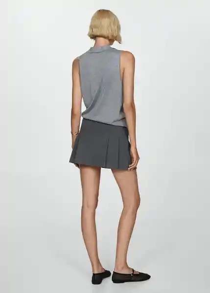 Falda Tachi Gris Medio Vigoré Talla L Mujer Mango