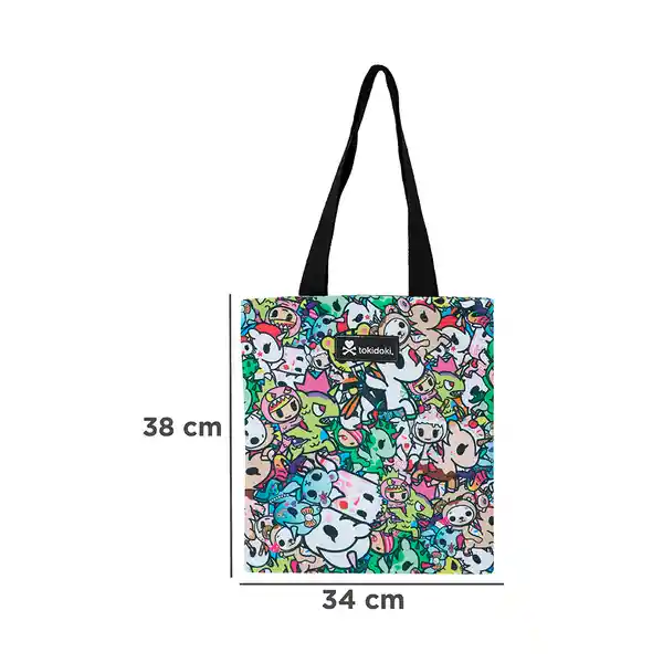 Bolso de Compras Multiprint Serie Tokidoki Negro Miniso