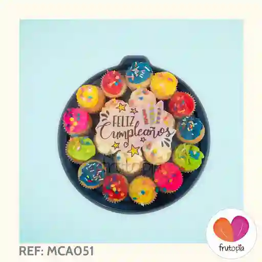 Minicupcakes Cumpleaños X 20 Ref Mca051