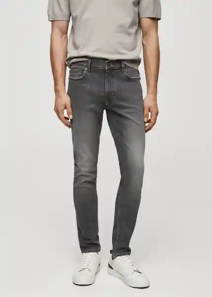 Jean Judein Tejano Gris Talla 36 Hombre Mango