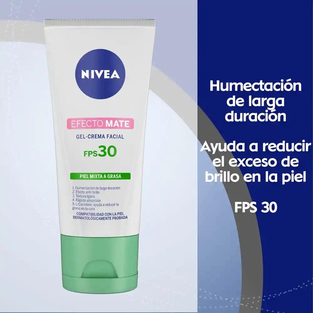 Nivea Gel-Crema Efecto Mate FPS 30 Piel Mixta a Grasa