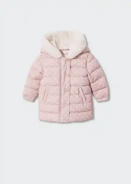 Anorak Julong3 Rosa Light Talla 67 Niñas Mango