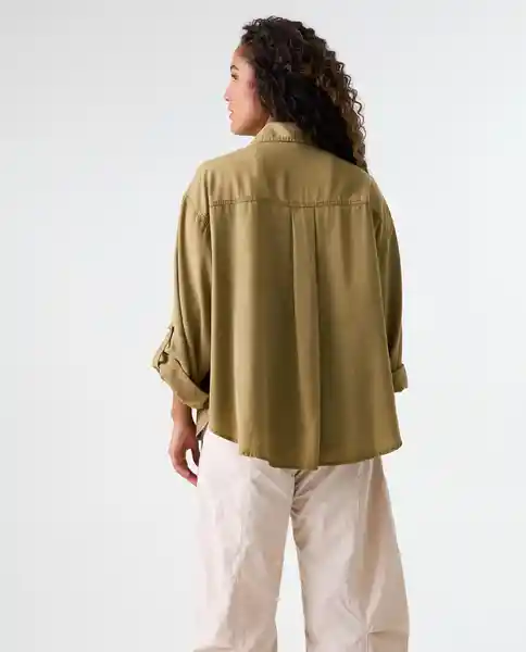Camisa Mujer Café Talla L 612G003_CAF180830