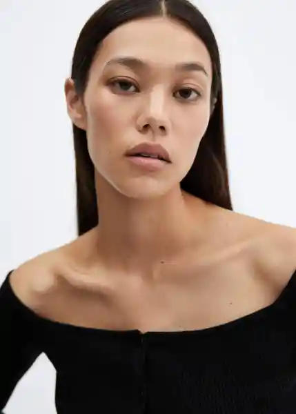 Cárdigan Laurent Negro Talla L Mujer Mango