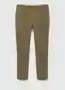 Pantalón Amalfip Khaki Talla 38 Hombre Mango