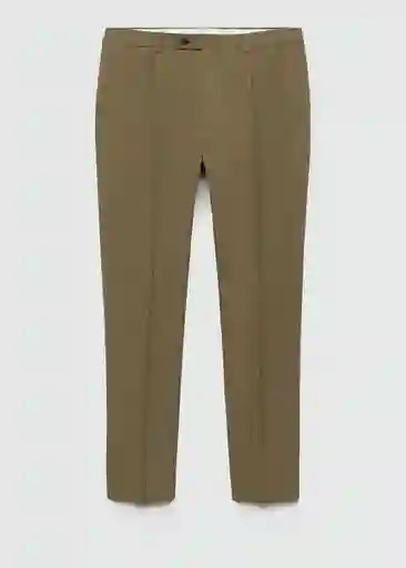 Pantalón Amalfip Khaki Talla 38 Hombre Mango