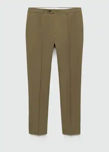 Pantalón Amalfip Khaki Talla 38 Hombre Mango